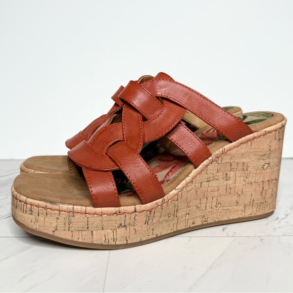 BOC Cork Platform Wedge Sandal 11M - Picture 1 of 14